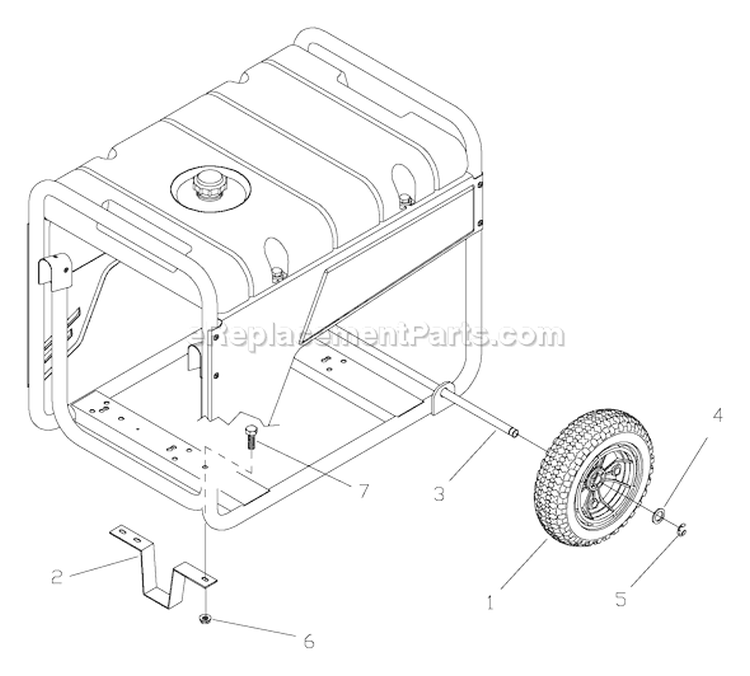 Page D Diagram and Parts List for 030360-0  Briggs and Stratton Generator